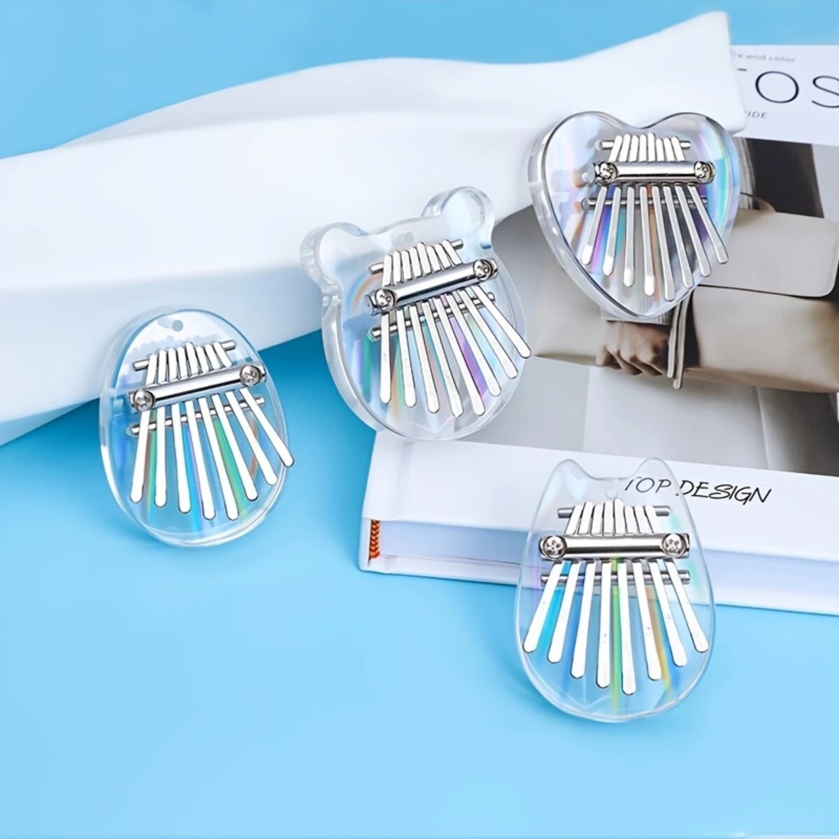 Musical Instrument Piano - Miwayer 8 Keys Mini Kalimba Rainbow