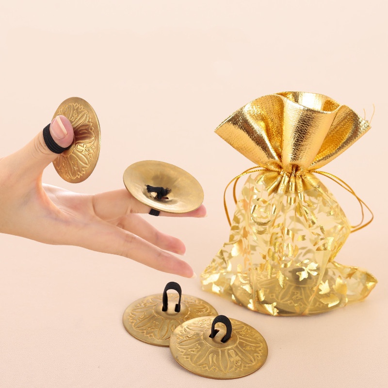 Musical Instrument Zills - 2Pcs Copper Mini Finger Zills Finger