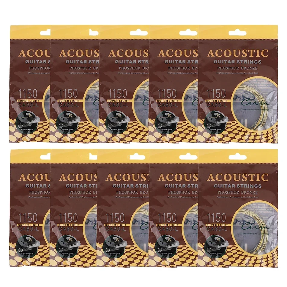 Musical Instrument Strings - Gearlly 10 Sets Acoustic Guitar Strings