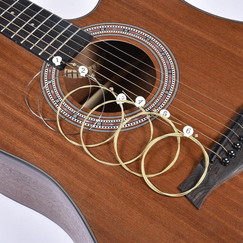 6Pcs High-Quality Acoustic Gui - Musical Instrument Strings recension och pris