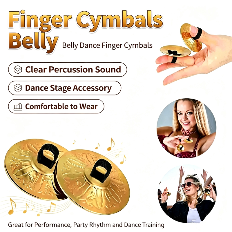 2Pcs Hot Sale Copper Mini Fing - Musical Instrument Zills recension och pris