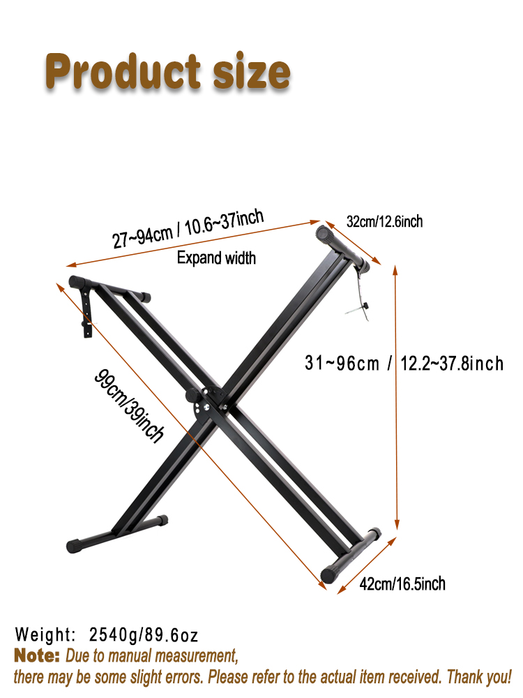 1pc Keyboard Stand Adjustable  - Musical Instrument Piano recension och pris