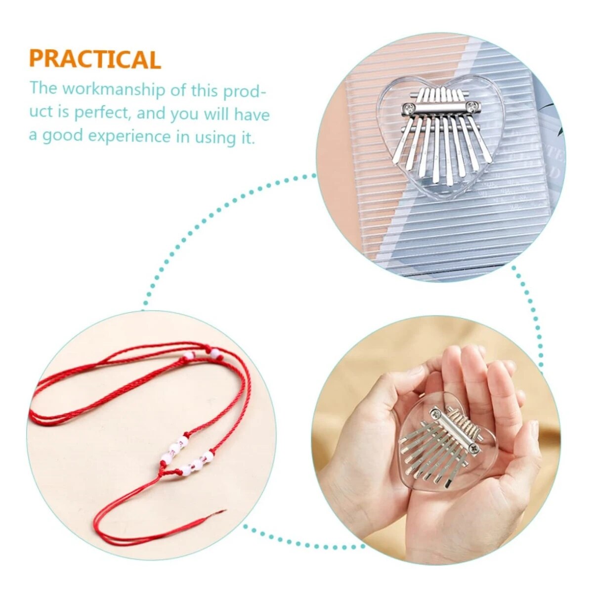 Miwayer 8 Keys Mini Kalimba Ra - Musical Instrument Piano recension och pris