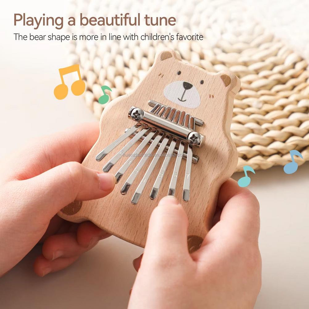 8 Key Mini Kalimba Portable Th - Musical Instrument Piano recension och pris