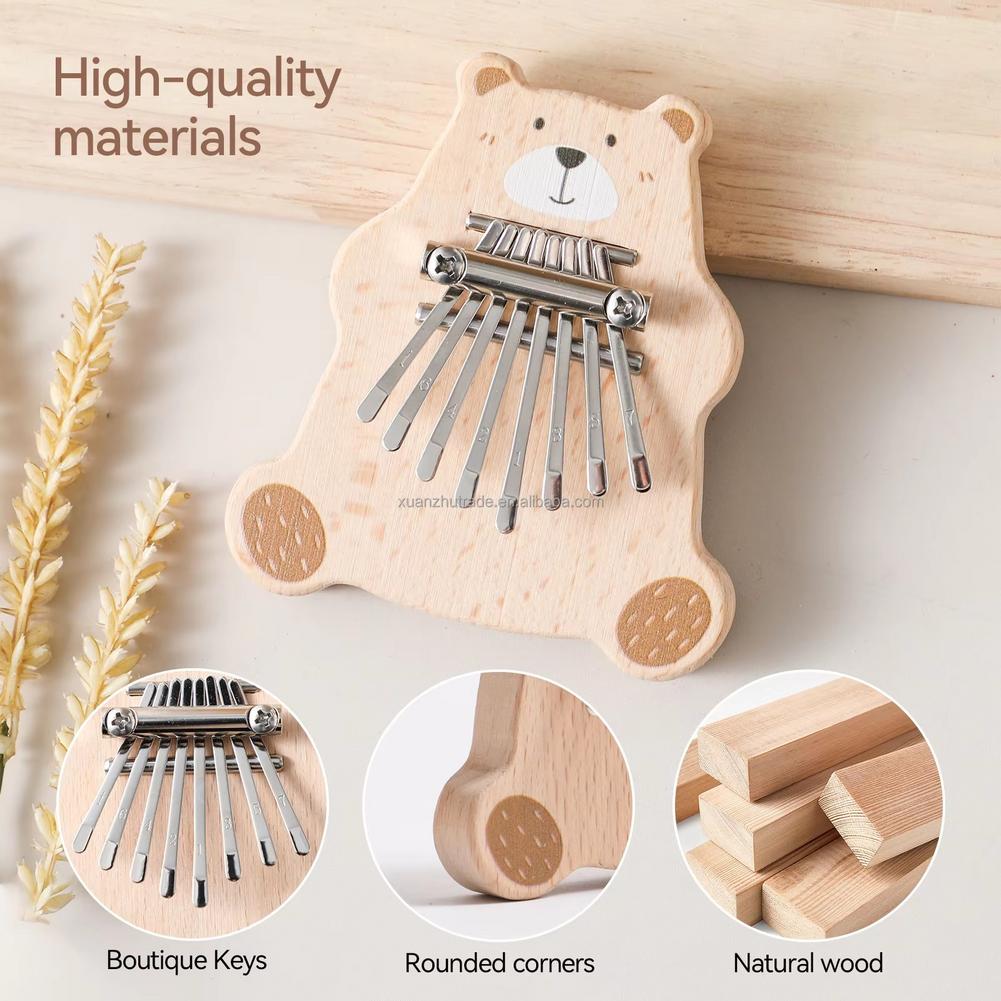 8 Key Mini Kalimba Portable Th - Musical Instrument Piano recension och pris