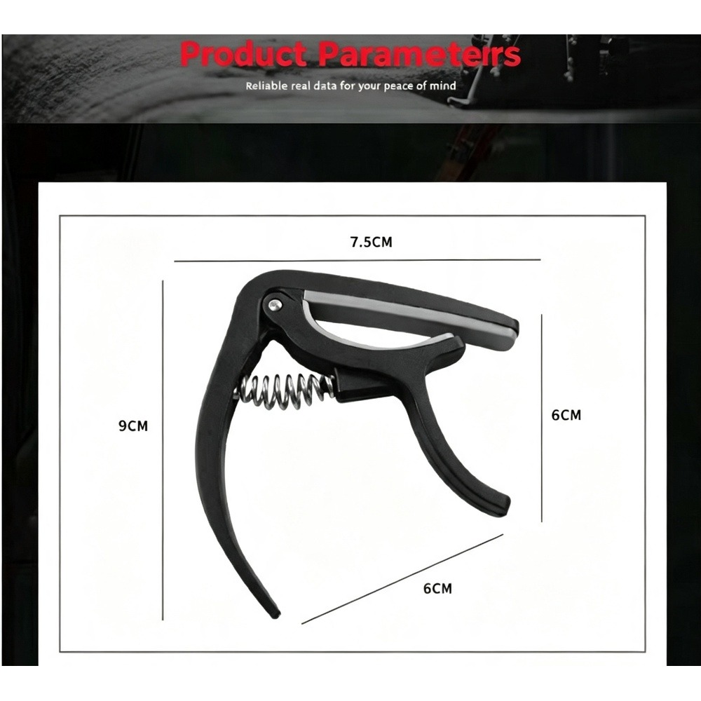 2 in 1 Guitar Capo with Bridge - Musical Instrument Art recension och pris