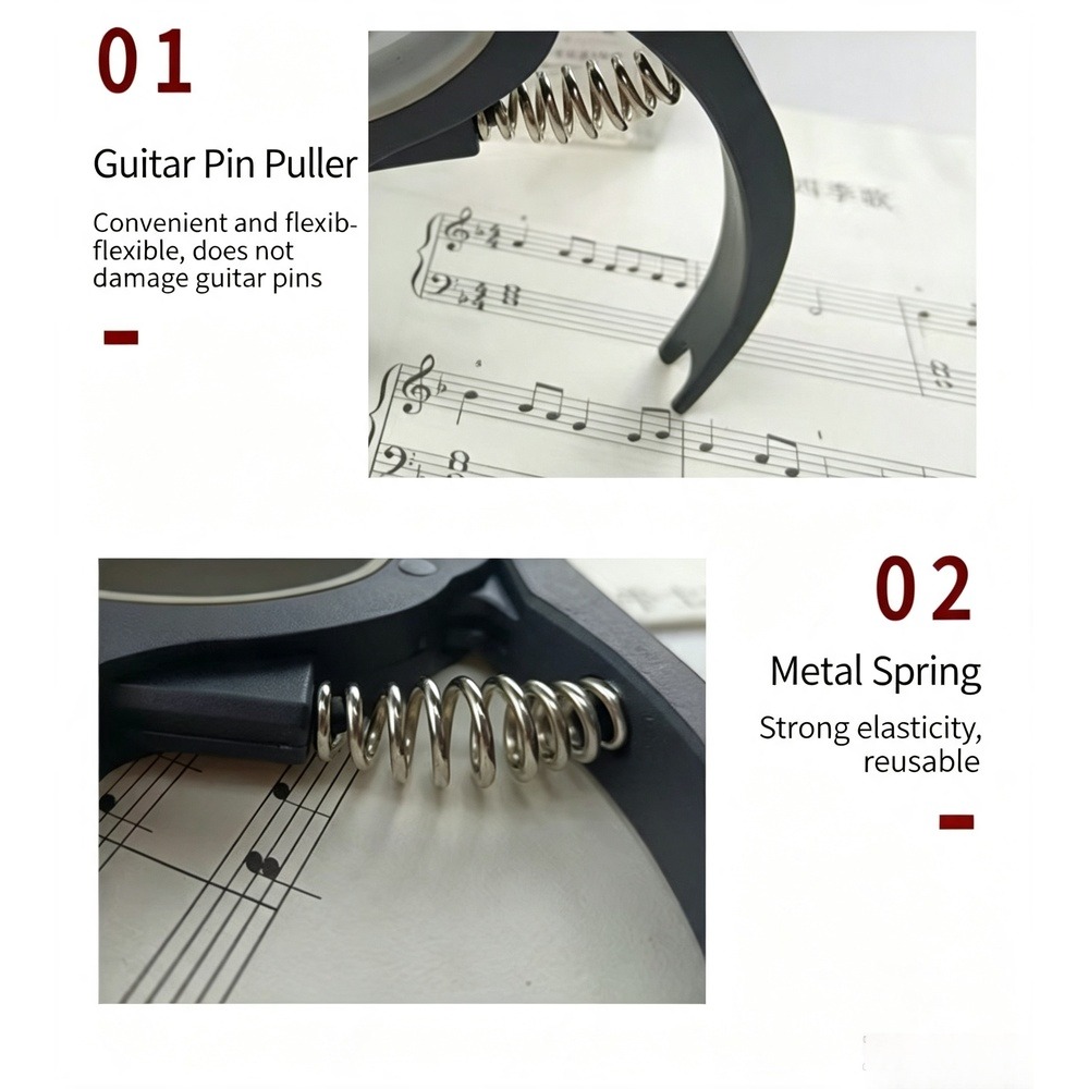 2 in 1 Guitar Capo with Bridge - Musical Instrument Art recension och pris