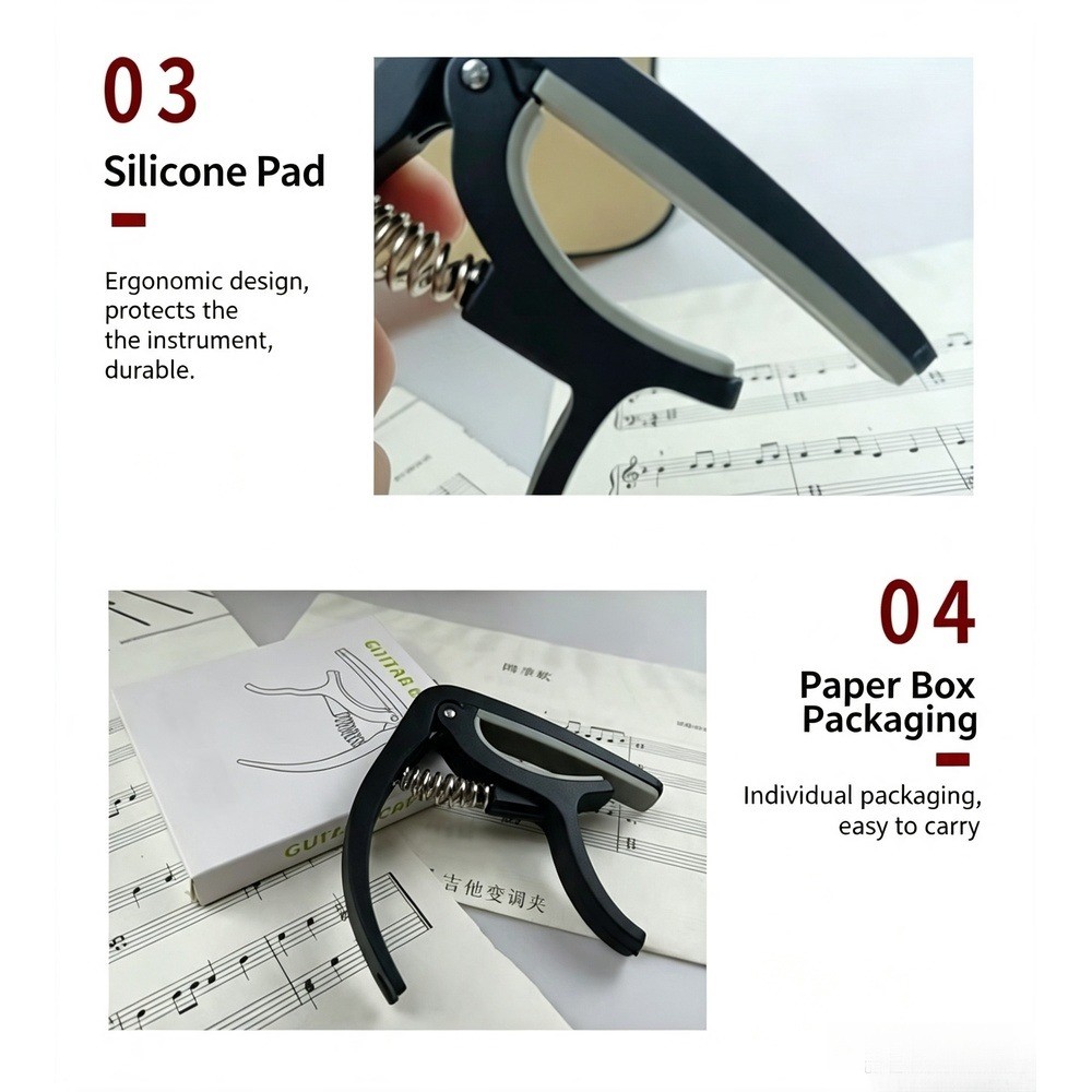 2 in 1 Guitar Capo with Bridge - Musical Instrument Art recension och pris