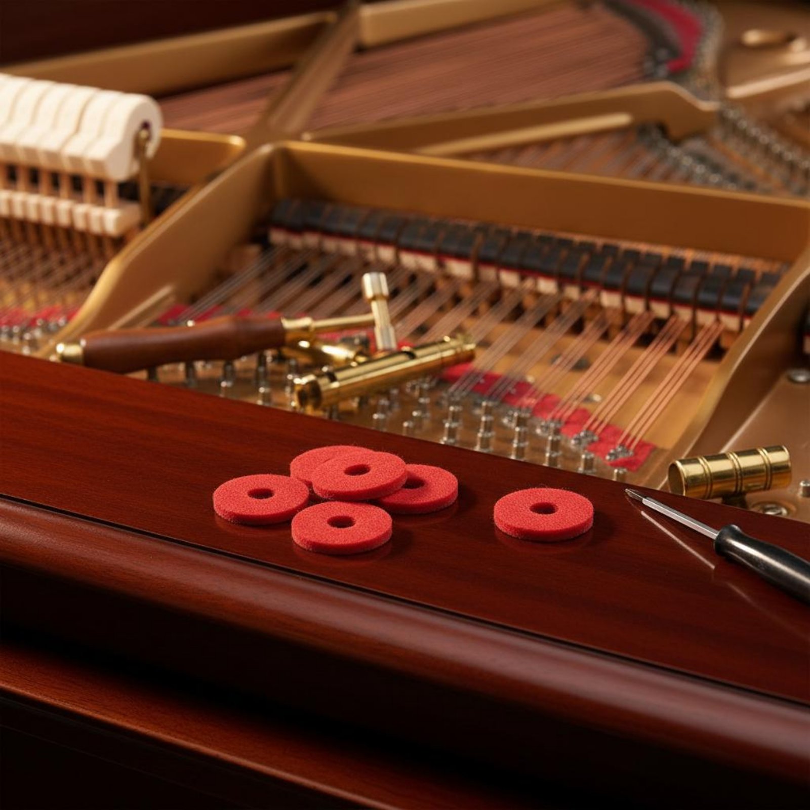 Red Piano Key Washer Small Rou - Musical Instrument Piano recension och pris