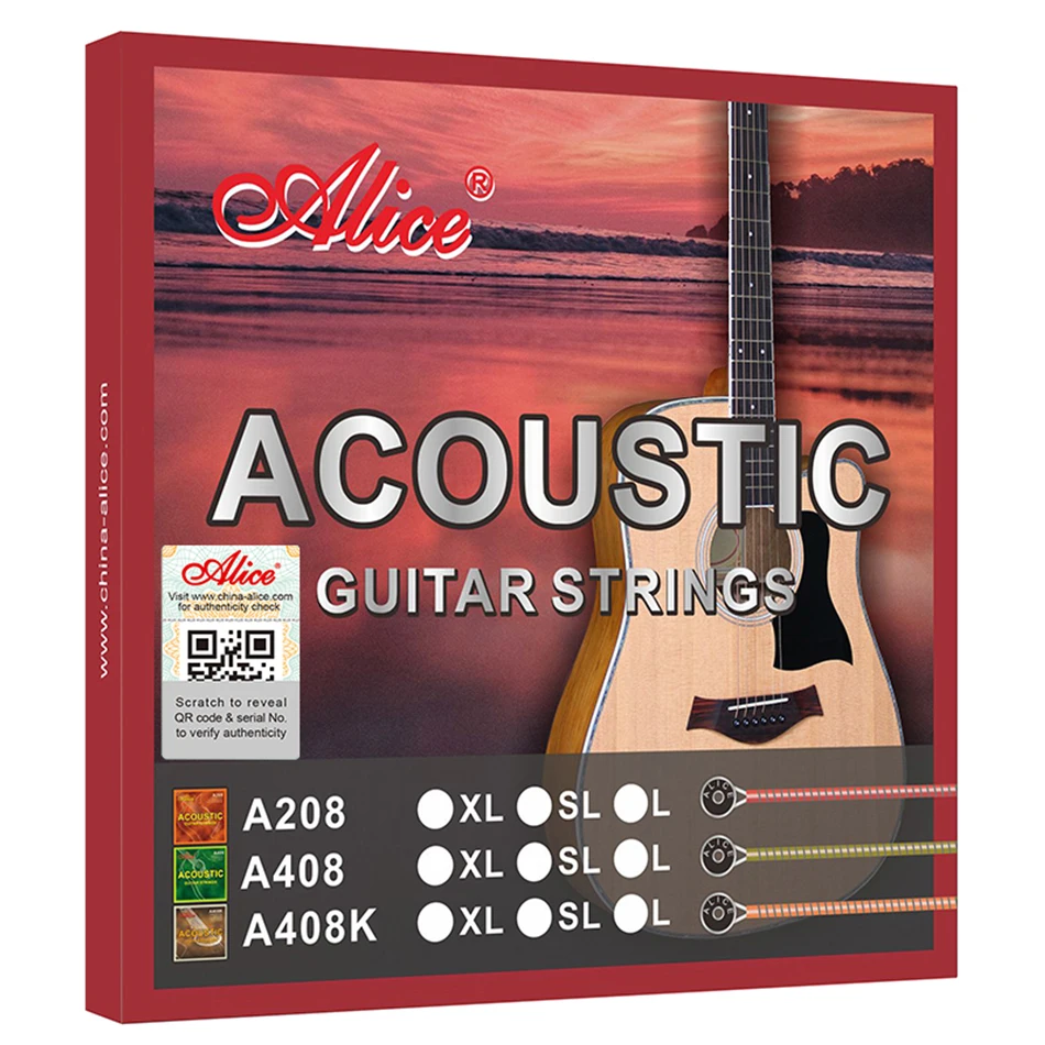Alice A408  Full set Acoustic  - Musical Instrument Strings recension och pris