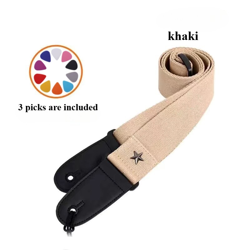 Embroidered Cross Guitar Strap - Musical Instrument Art recension och pris