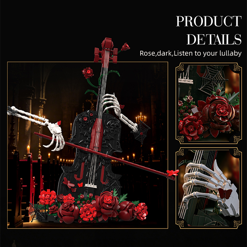 Creative Artist Skull Red Rose - Musical Instrument Manufacturers recension och pris