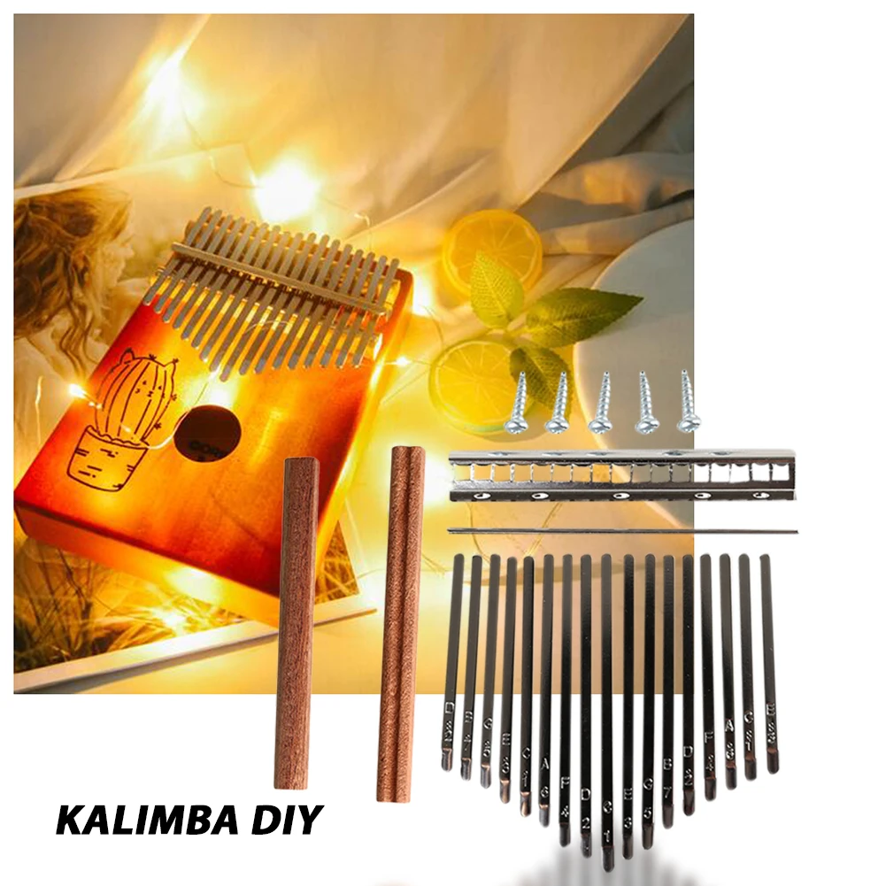 DIY 17 Tone Kalimba Keys Tines - Musical Instrument Piano recension och pris