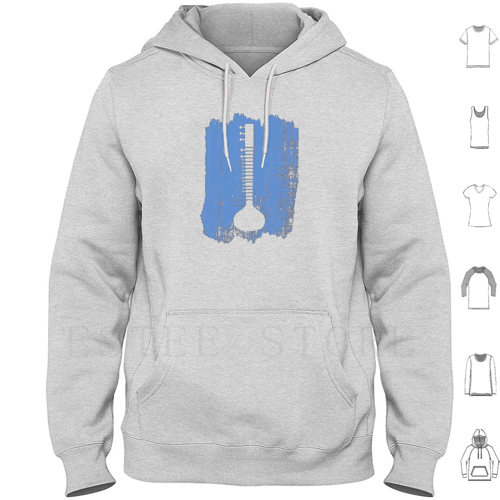 Indian Sitar Hoodies Idea Ukul - Musical Instrument Sitar recension och pris