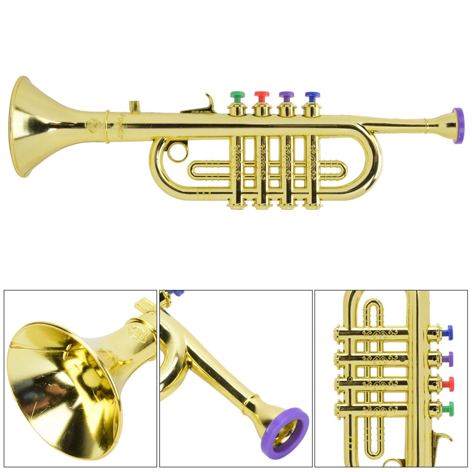 Kid Trumpet Golden Coated Plas - Musical Instrument Trombone recension och pris