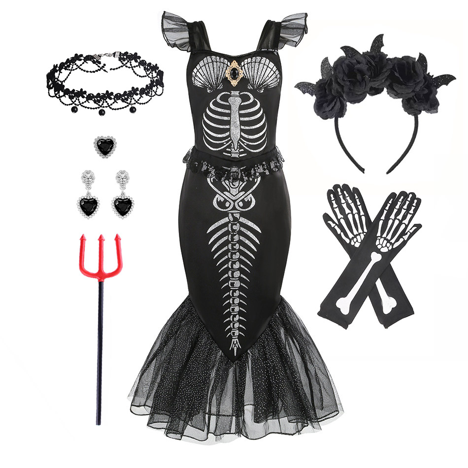 Horro Mermaid Skeleton Costume - Musical Instrument Trombone recension och pris