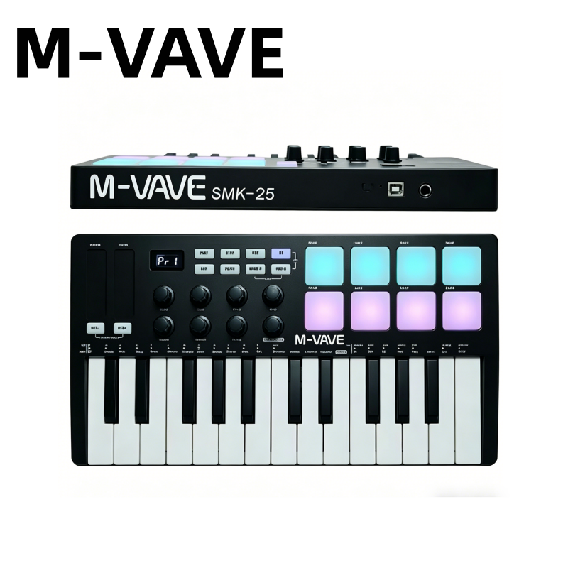 M-VAVE SMK-25 Black Portable M - Musical Instrument Piano recension och pris