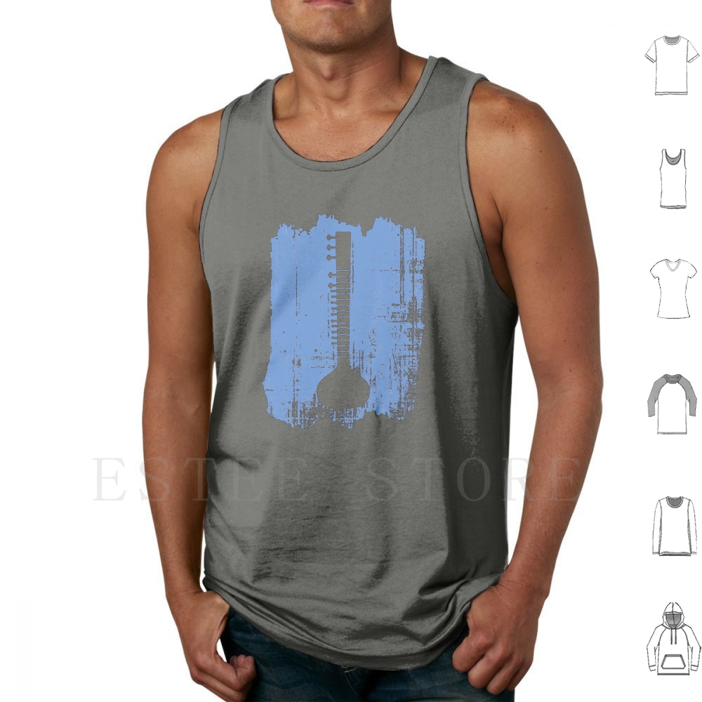 Indian Sitar Tank Tops Vest Id - Musical Instrument Sitar recension och pris