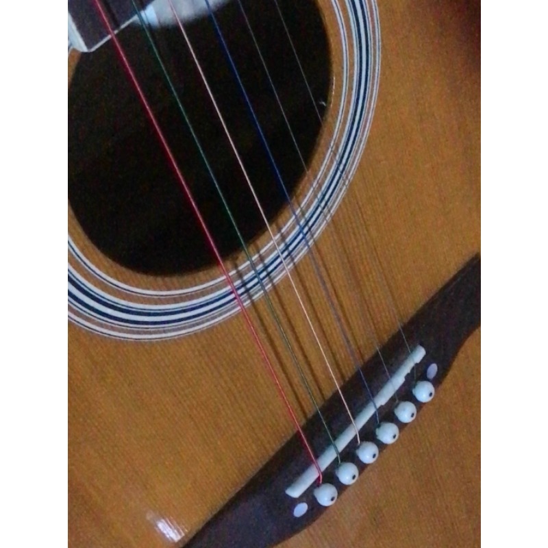 Wooden Acoustic Guitar Second  - Musical Instrument Strings recension och pris